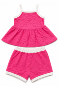 Floral Velvet top & Shorts Girls Sets