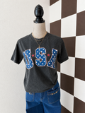 Black U.S.A shirt
