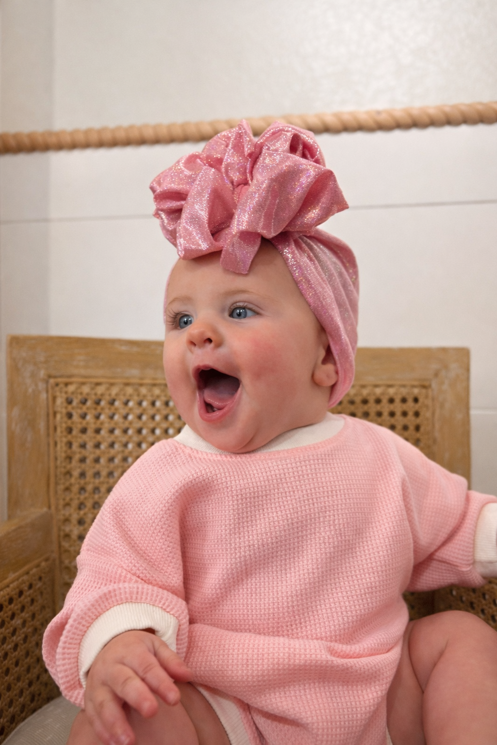 Pink sparkles bow