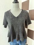 Laced trim mineral wash
