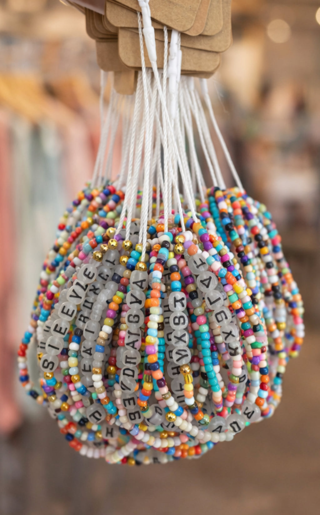 Kids 4 stack beaded bracelets