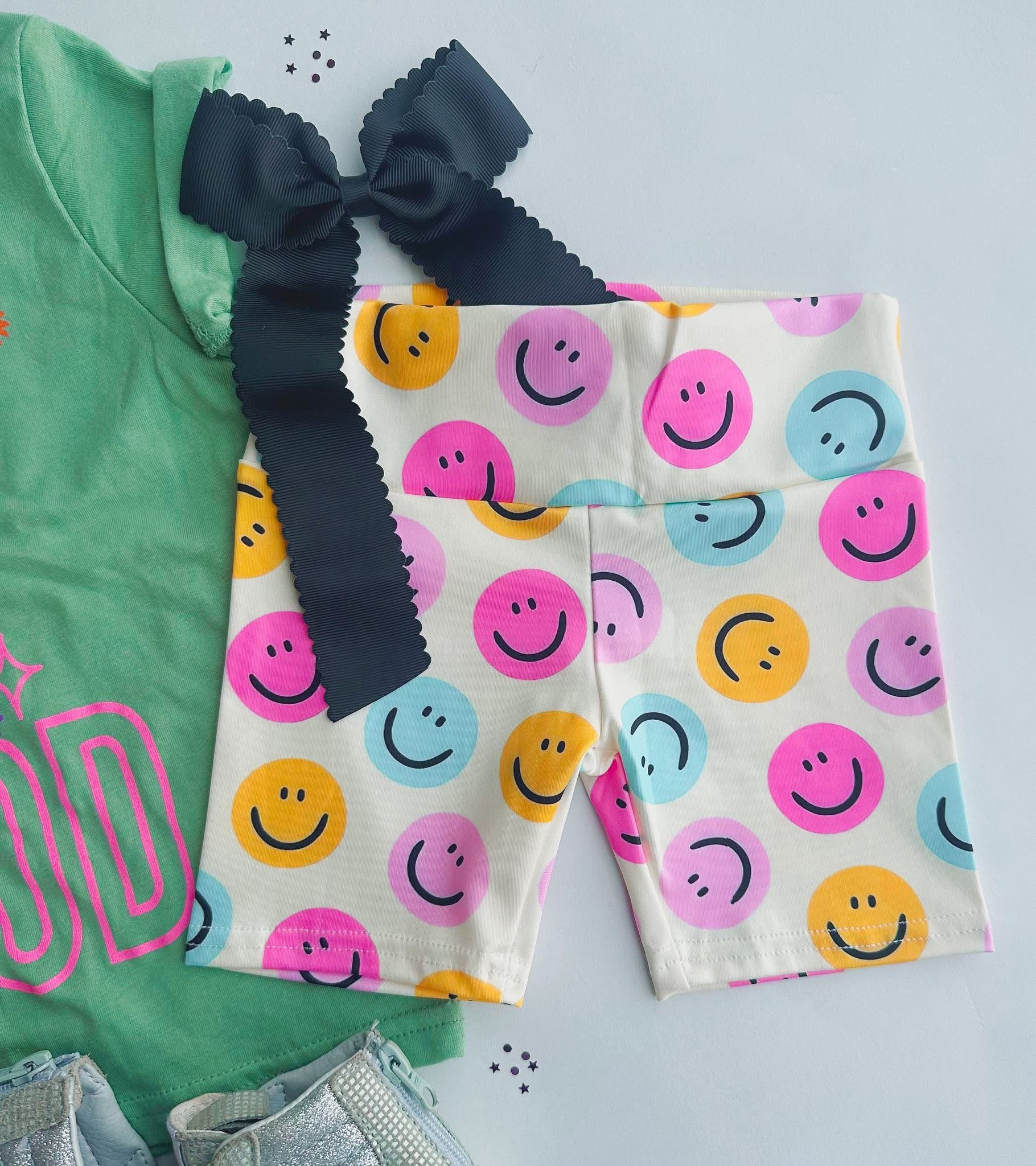 Smiley biker shorts