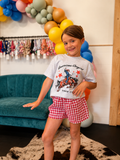 Red Boxie Shorts
