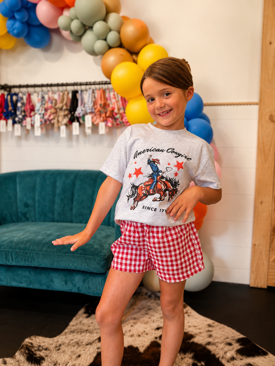 Red Boxie Shorts