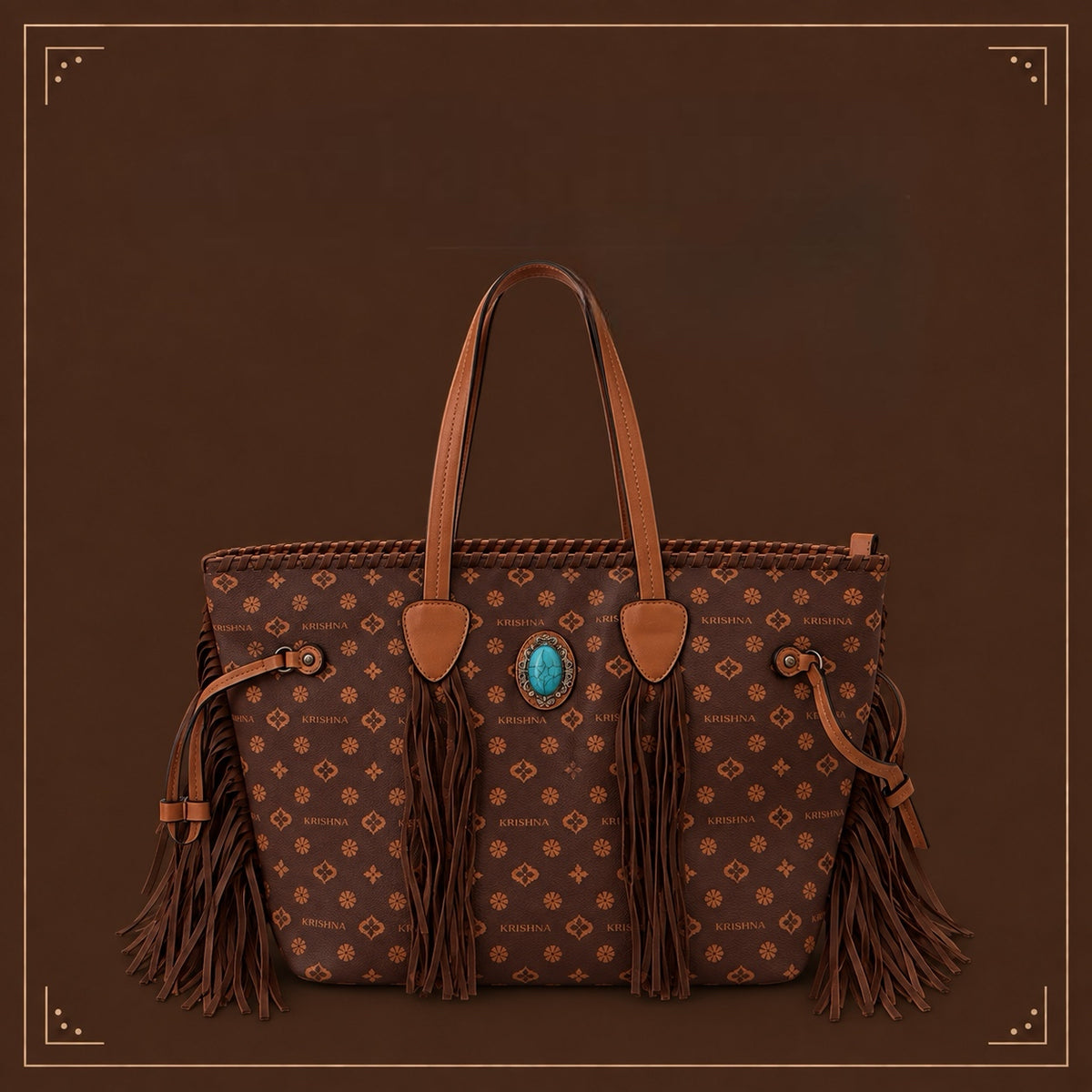 Brown Fringe Big Capacity Women Shoulder Bag