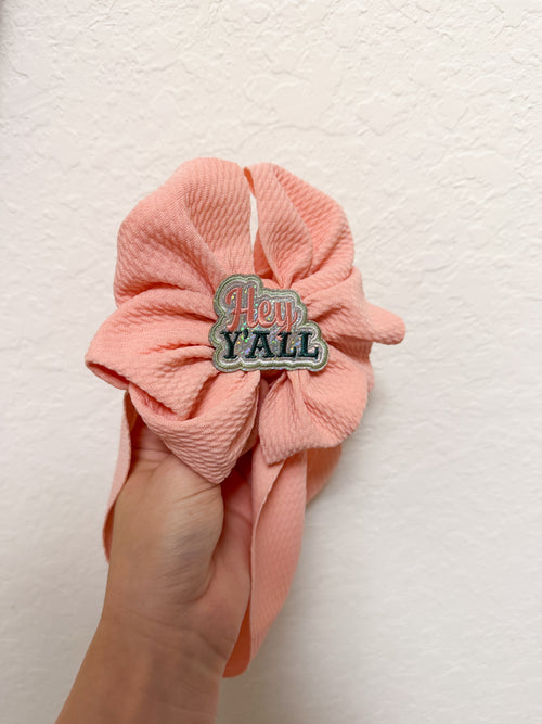 Blush pink bow