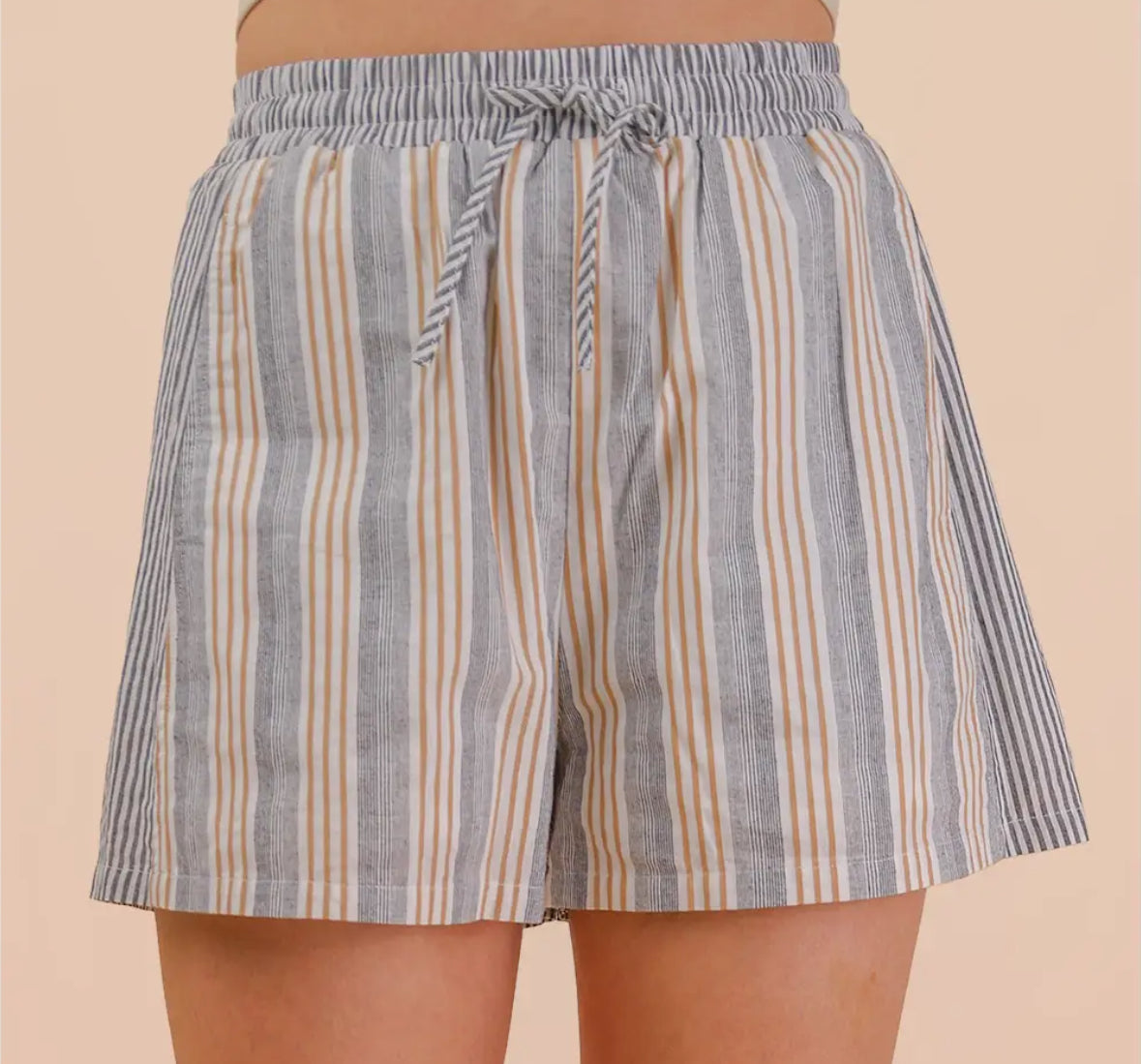 Stripe Woven Shorts