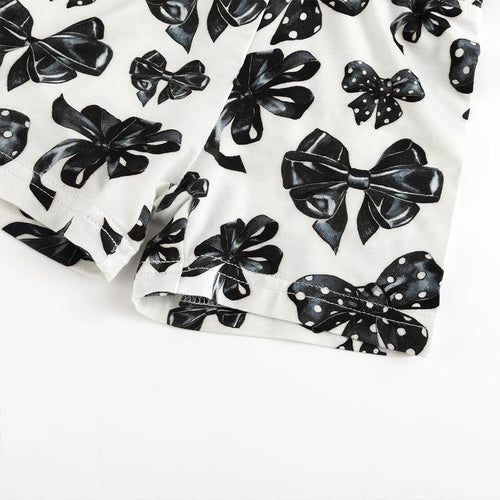 Bow Bamboo Pajama short sleeve Set