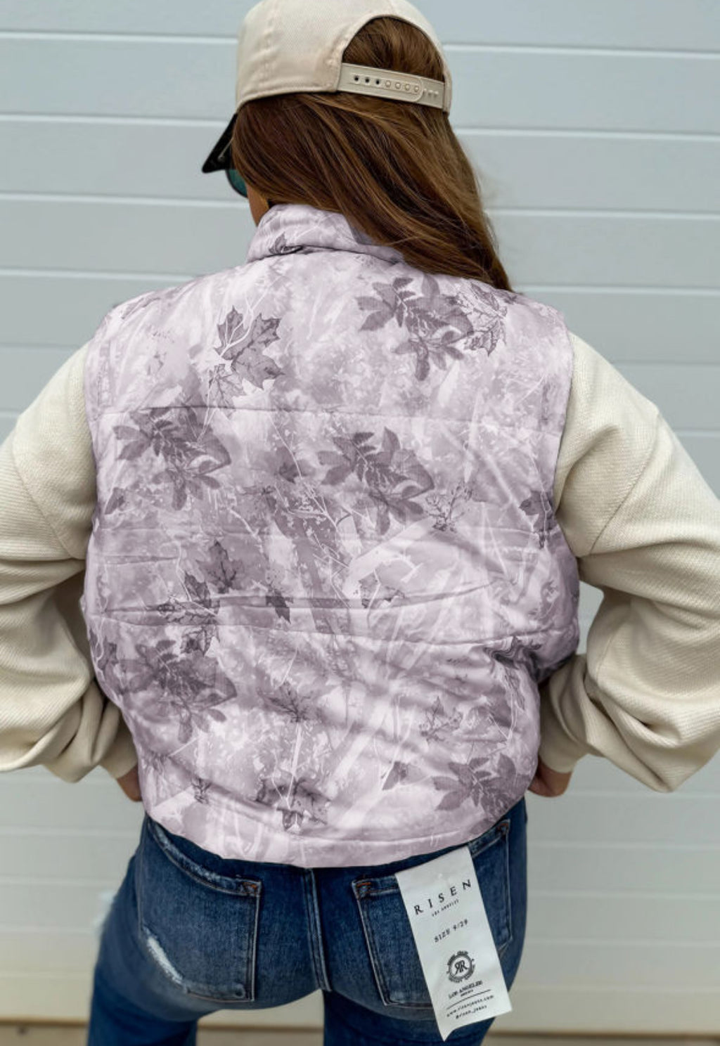 Gray Camo Puffer Vest