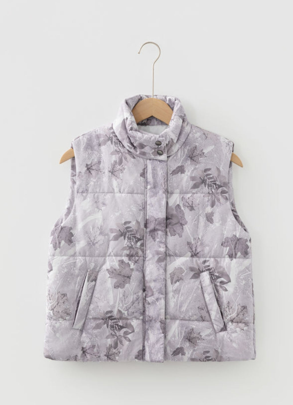 Gray Camo Puffer Vest