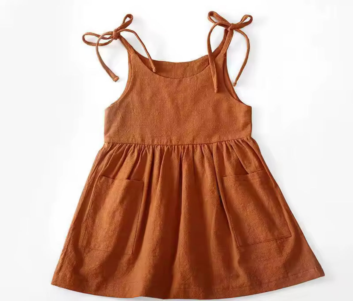 Rusty tie dress
