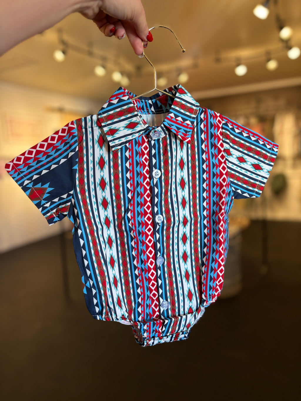 Retro onesie button up