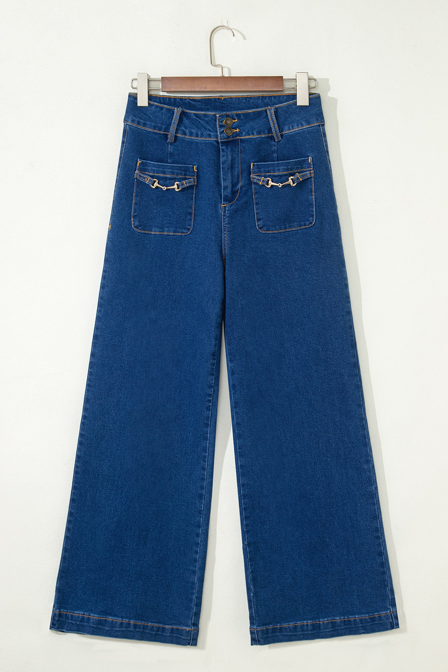 Wide Leg Denim Pants