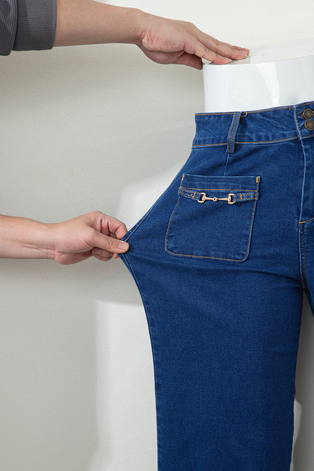 Wide Leg Denim Pants