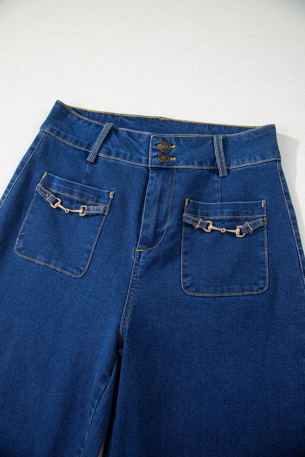 Wide Leg Denim Pants
