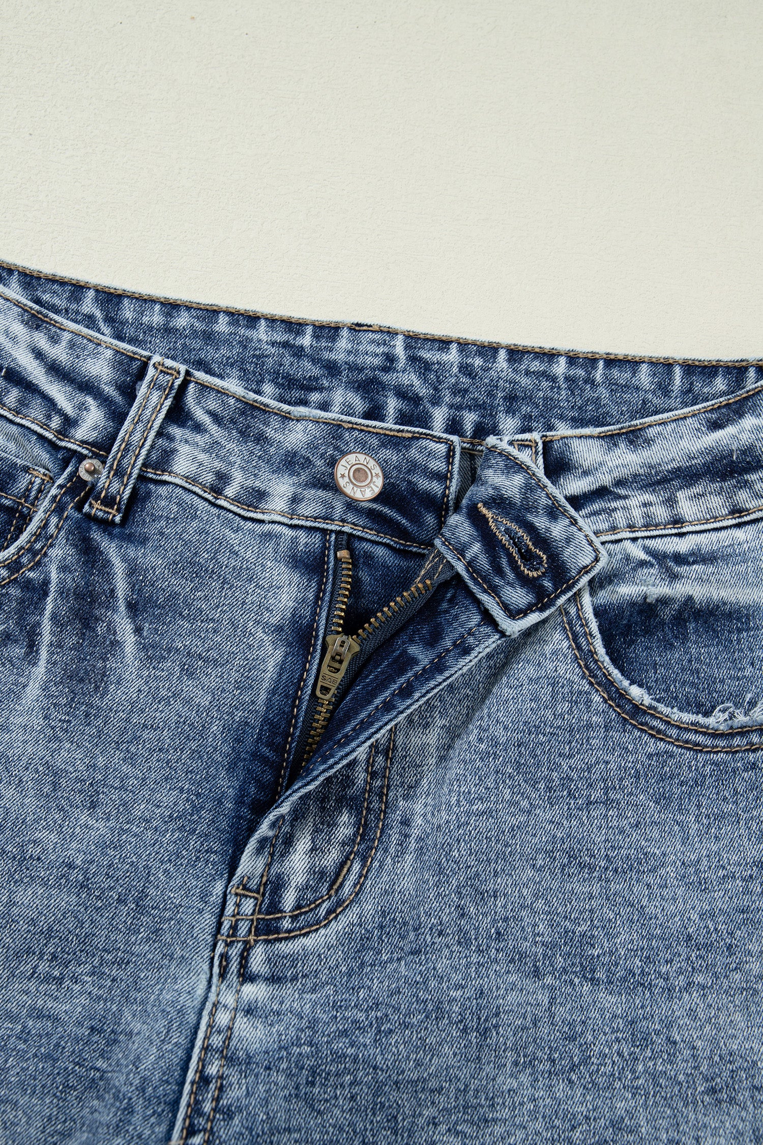 Classic Cuffed Straight Denim