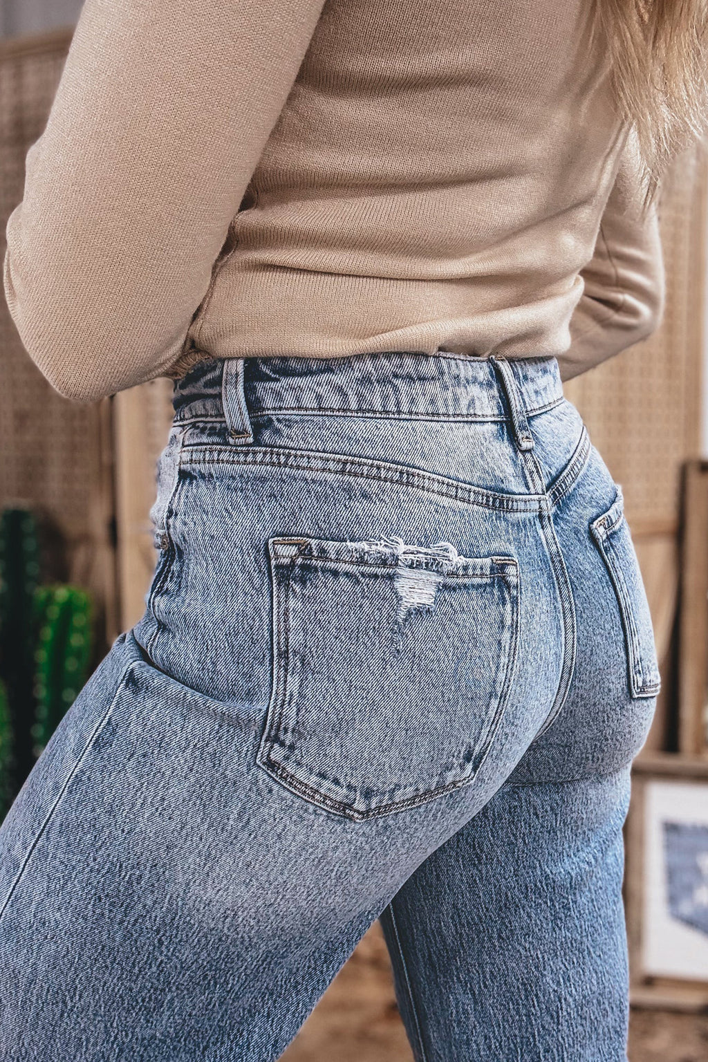 Classic Cuffed Straight Denim